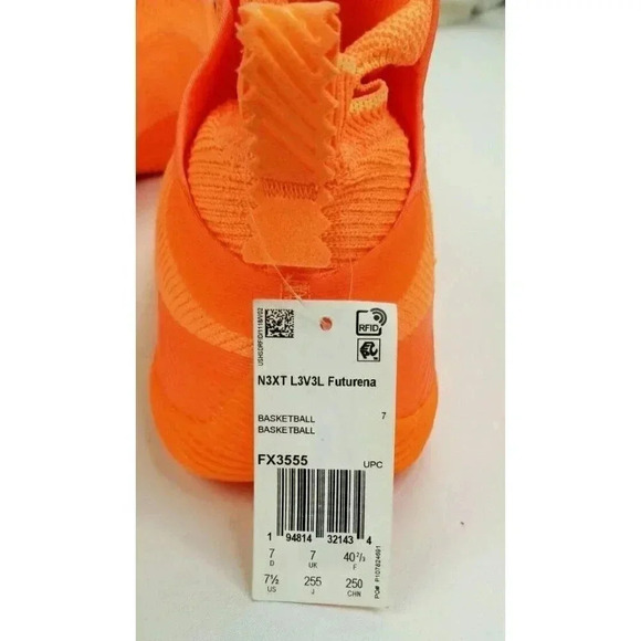 Adidas Size 7.5 Next Level Futurenatural Screaming Orange Trae Young Mens FX3555 - Picture 2 of 12